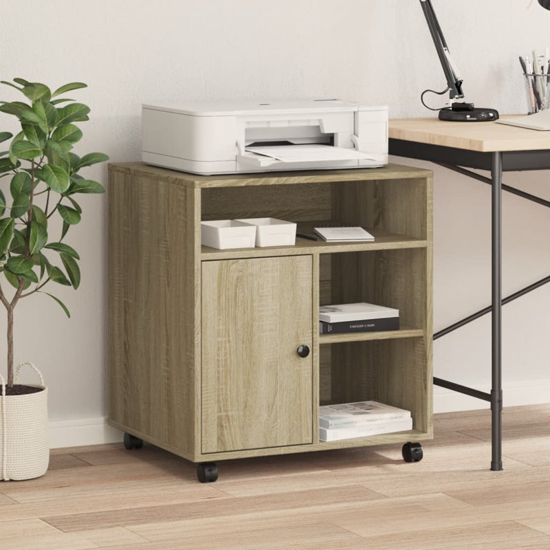 67cm H x 60cm W Printer Stand, Sonoma Oak