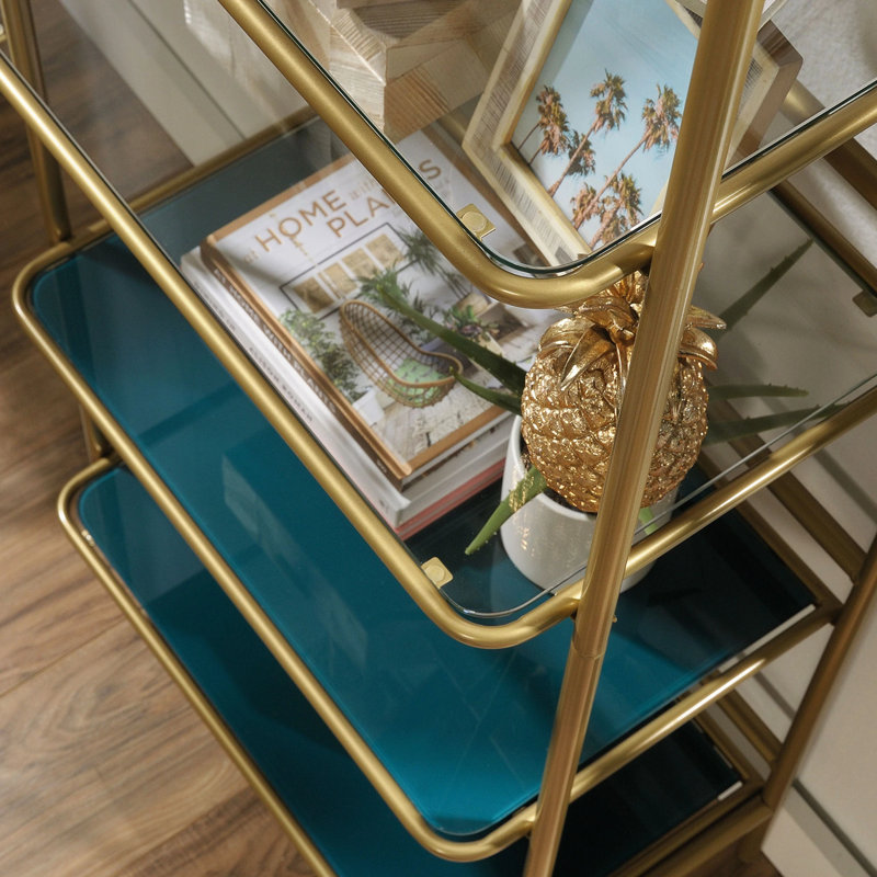 Sinta 160 cm H x 61 cm W Steel Etagere Bookcase