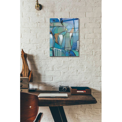 «Rose Bud I» par Tim Ottoole, art mural en verre acrylique