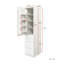 Armoire de rangement pour garde-manger, garde-manger avec portes, tablettes et tiroirs
