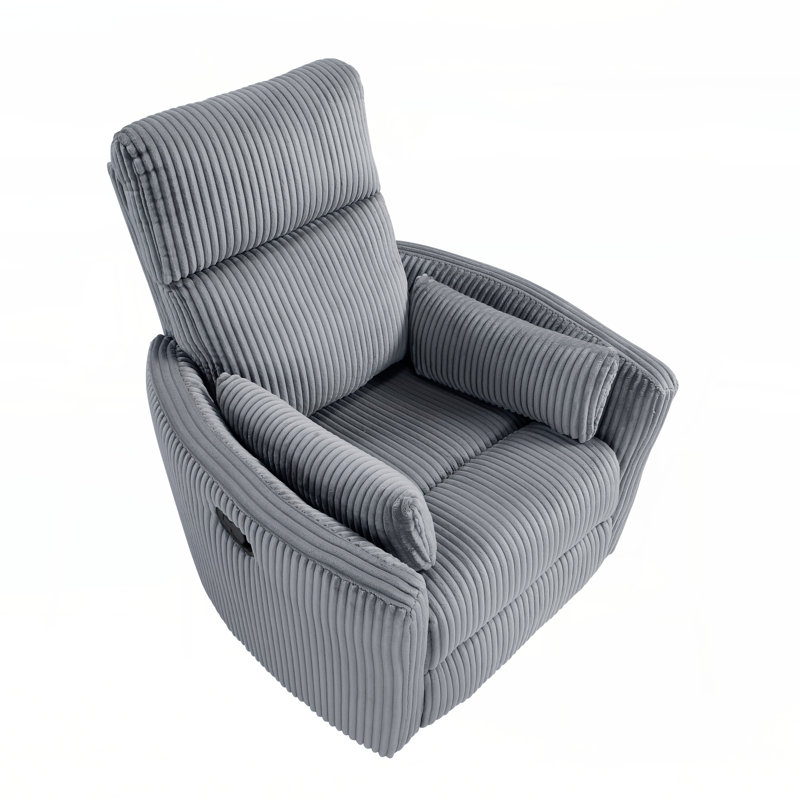 Mobilier de salon en velours côtelé gris