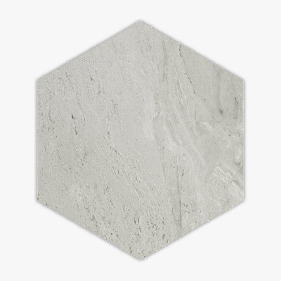 Palermo Silver Hexagon Matte 6 Porcelain Tile