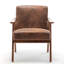Chaise d'appoint avec revêtement en microfibre et structure en bois massif-1893216206