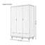 Armoire moderne à trois portes minimaliste