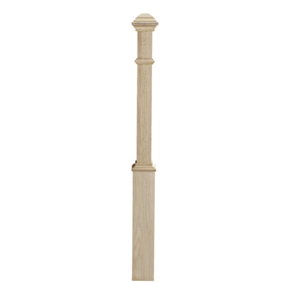 Victorian Oak Box Newel