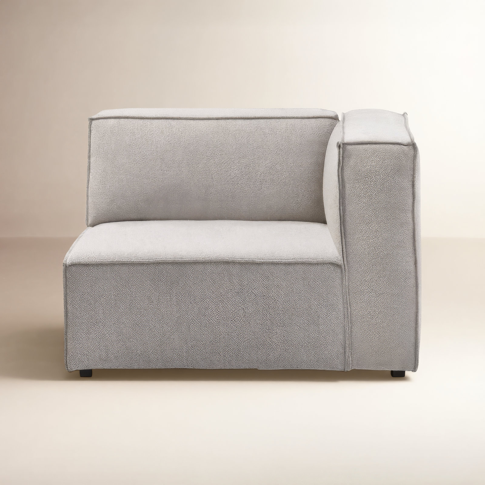 Shonnard Upholstered Armchair, Taupe Performance Boucle