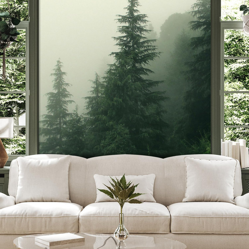 Forest Nature Landscape Peel & Stick Border, 72" L x 72" W