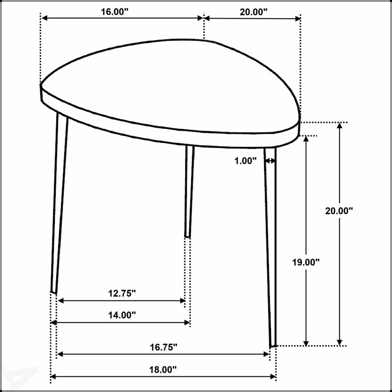 Ensemble de 2 tables basses et tables de bout triangulaires noires Xander, design moderne en bois de manguier fabriqué à la main, durable et élégant