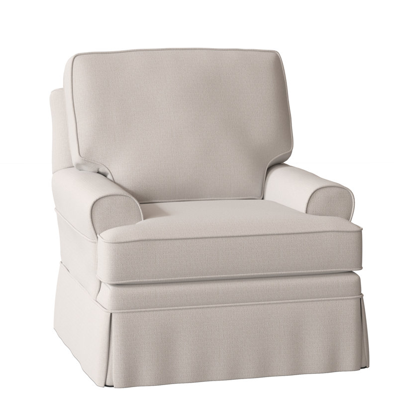 Belmont Armchair, White Textured Performance; 0865-91