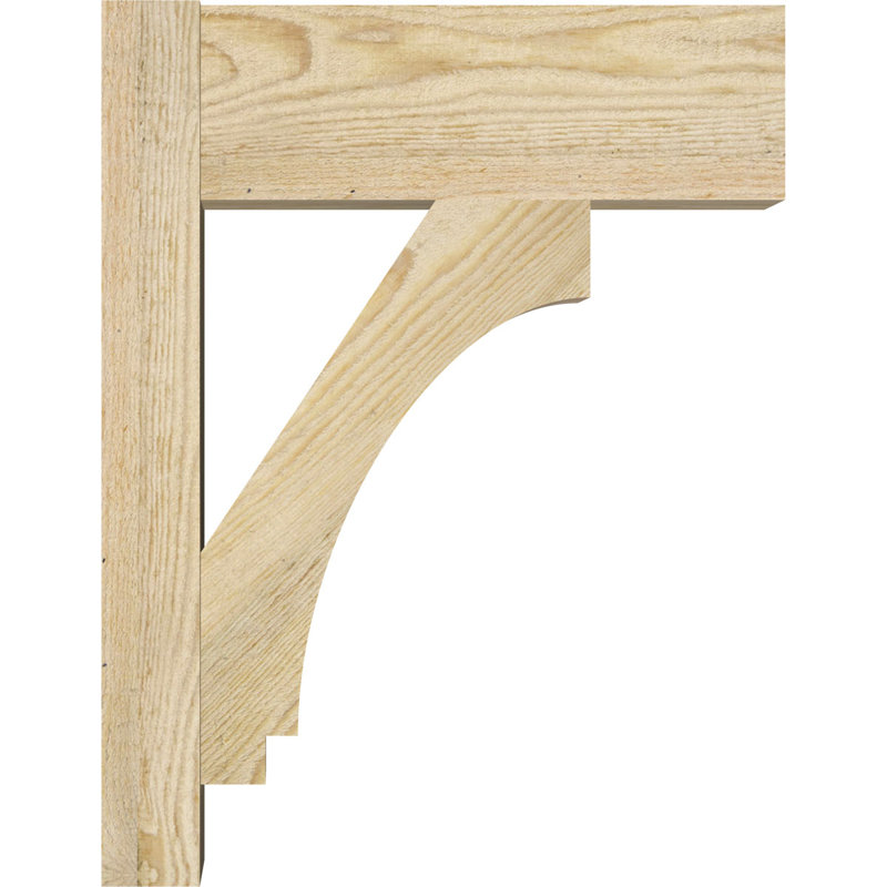 Imperial Block Outlooker, 6" W Douglas Fir (Rough Sawn), 14" D x 18" H