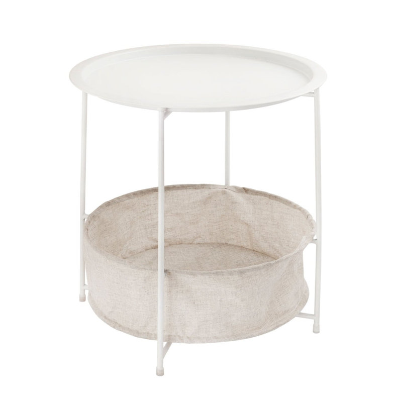 Evyl End Table, White