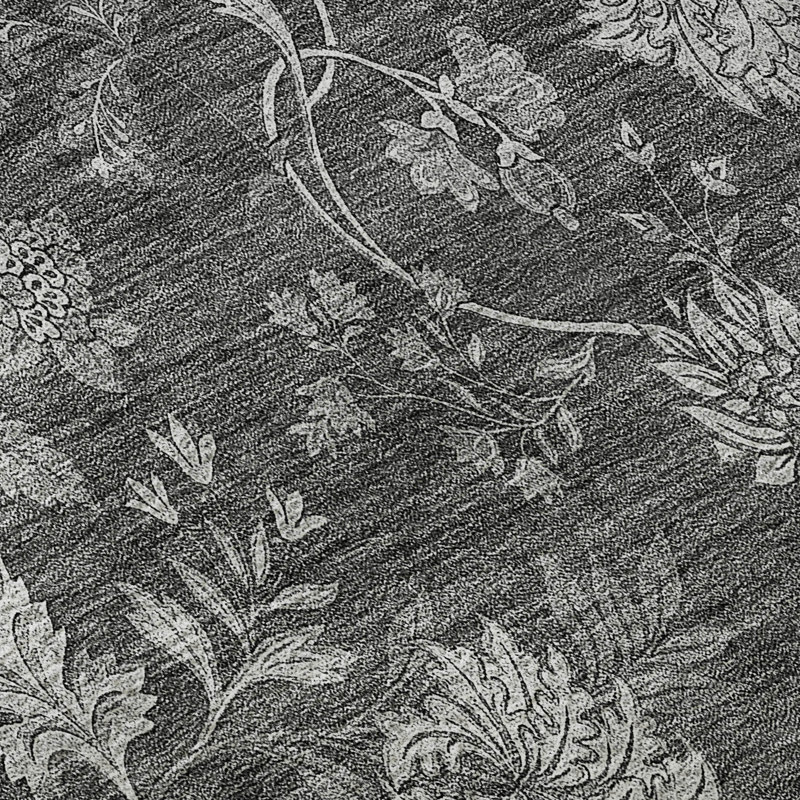 Premium Machine Washable Prisco Gray Rug, Rectangle 2'6" x 3'10"
