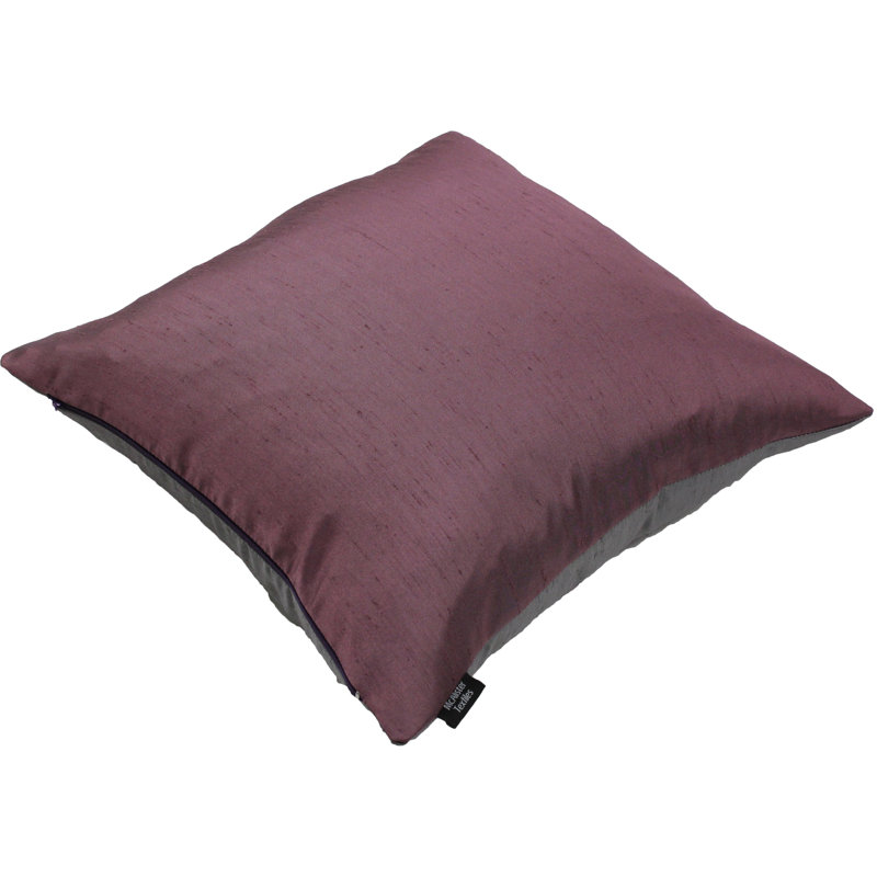 Bloxom Square Throw Cushion, 43 x 43cm, Purple/Grey