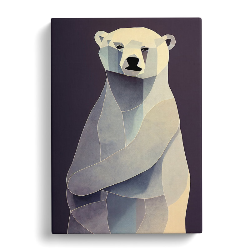 Carterville Polar Bear Contemporary Vol.3 - Wrapped Canvas, 60cm H x 40cm W x 3cm D