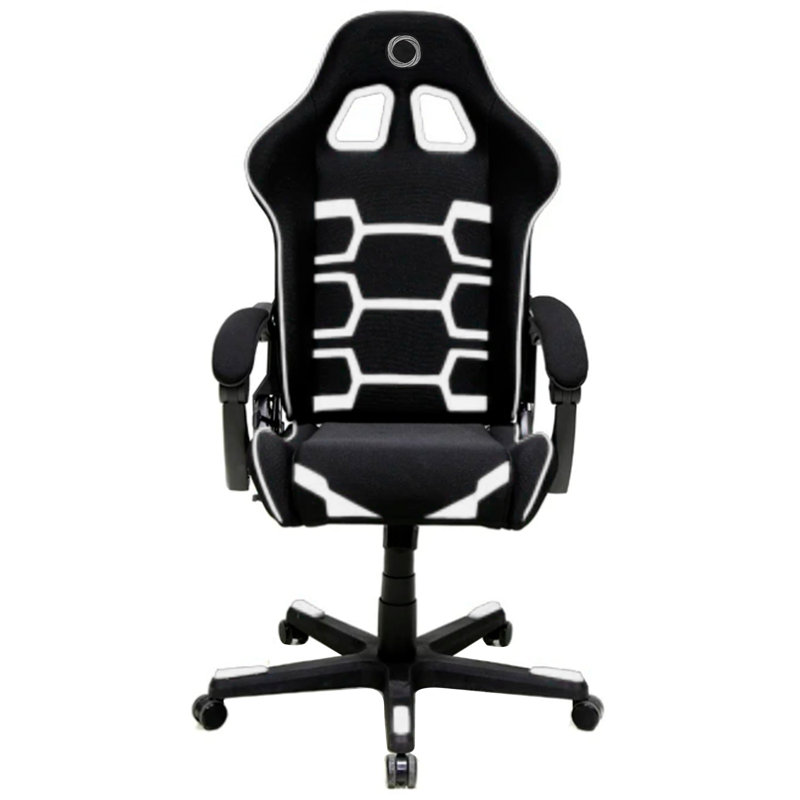Nibio Adjustable Reclining Ergonomic Swiveling PC & Racing Game Chair, White