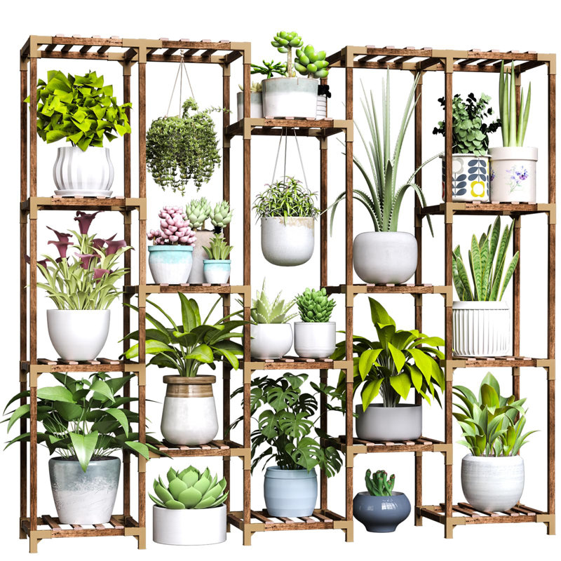 Support d'angle pour plantes d'intérieur