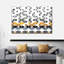 Motif géométrique triangulaire sur toile-142298729