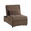 Fauteuil convertible en velours capitonné-1693305173