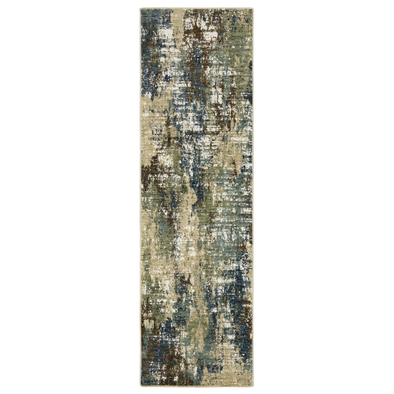 Brainley Abstract Indoor Rug, Rectangle 6'7" x 9'6"