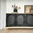 Large-Capacity Black Sideboard