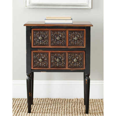 Solid Wood 6 - Drawer End Table