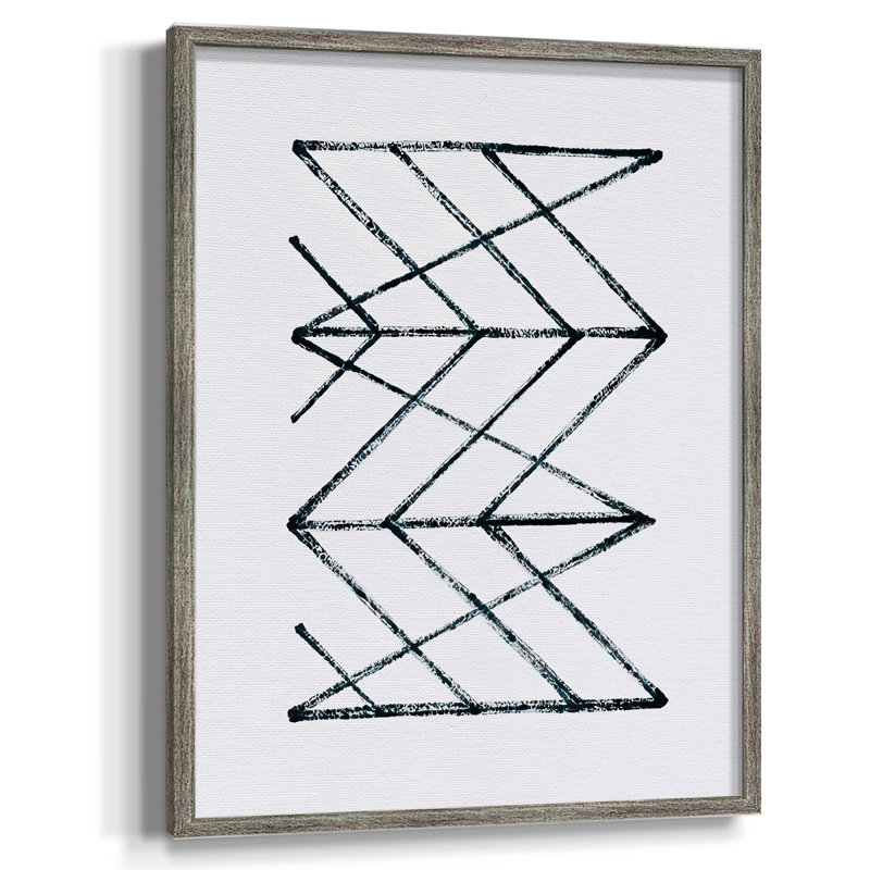 «Geometric Meditation I», reproduction encadrée - bois massif, H 11 po x l 9 po