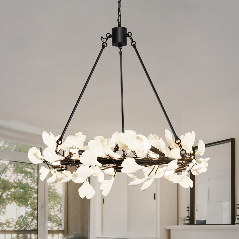 28 - Lights Tree Branch Chandelier Ginkgo Leaf Chandelier Modern Dining Room Chandelier Living Room Chandelier