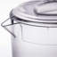Pichet robuste en plastique incassable de 2 pintes avec couvercle, transparent sans BPA