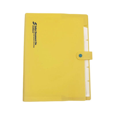 Backpack A4 Expanding File Folder 5 Pockets Accordion Document Organizer Plastic Multi Layer File Bag For Office Assorted Colors