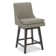 Aleksy Swivel Upholstered Counter Stool with Solid Wood Frame