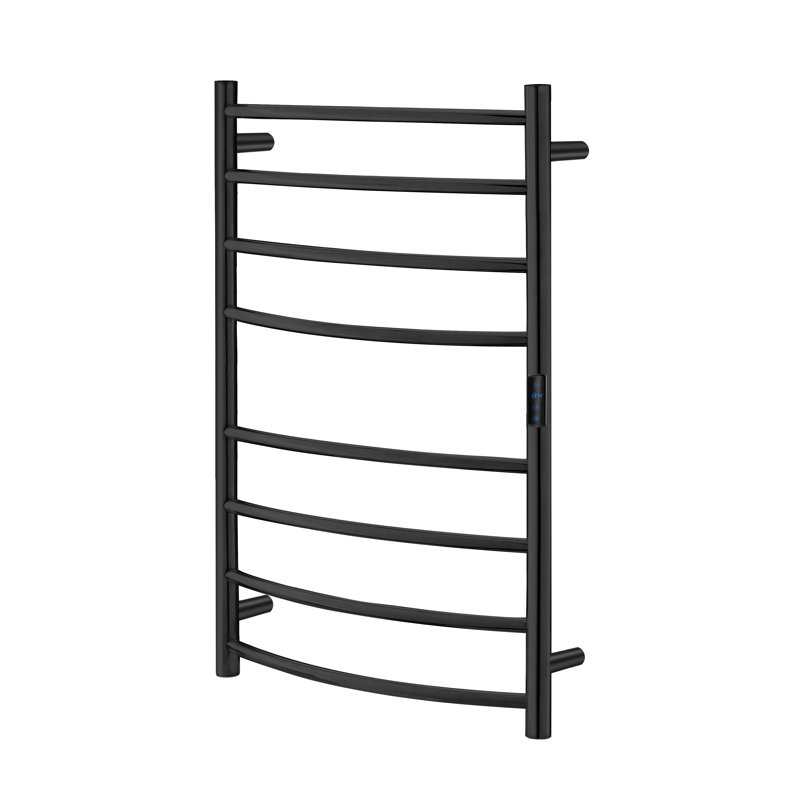 Chauffe-serviettes électrique 8 bars, Noir mat