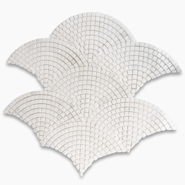 13" x 7" Marble Mosaic Sheet Subway Wall & Floor Tile