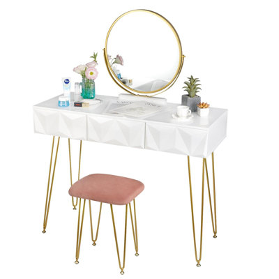 Bonni Dressing Table with Mirror