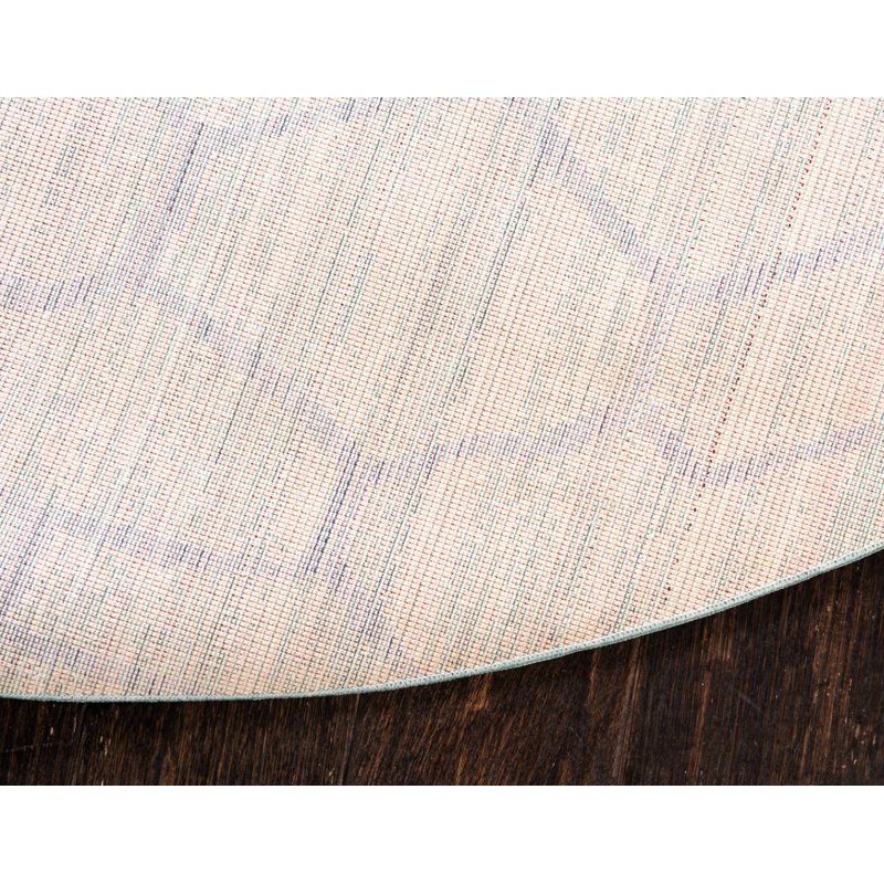 Oberon Abstract Indoor Rug, Round 6'