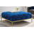 Zermeno 41.73" Wide Velvet Tufted Square Cocktail Ottoman with Gold-Finished Metal Legs-149696468