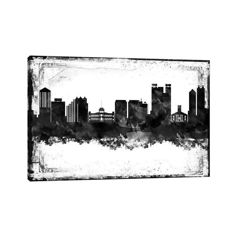 Honolulu Skylines - Wrapped Canvas Painting, 66.04 cm H x 45.72 cm W