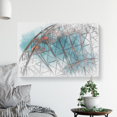 Ferris Wheel Vol.2 Sketch - Wrapped Canvas
