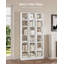 Bookcase, Tall Narrow Bookshelf, Wooden Bookcase with Open Storage Shelf, for Living Room, Home Office, Bedroom-373253972-378721576