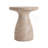 Outdoor Travertine Lightweight Concrete Side Table