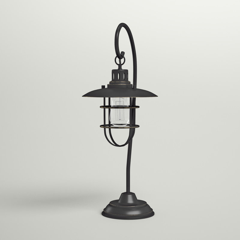 Morganza Metal Arched Lamp, Dark Bronze