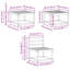  Outdoor Sofa Set 6 Pcs Solid Acacia Wood Garden Couch Sectional Seating