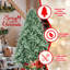 Blue PE/PVC Mixed Automatic Christmas Tree With Metal Stand-1462785400