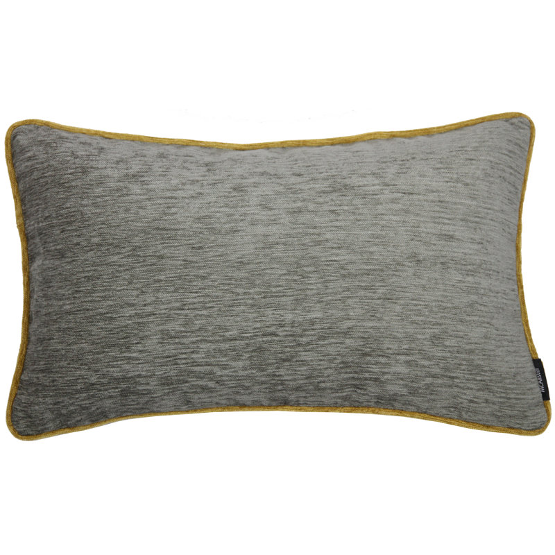 Suwanee Rectangular Cushion Cover, 30 x 50cm, Grey/Lime