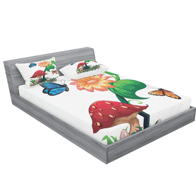 Microfiber Sheet Set, Full Sheet Set with Fitted Sheet