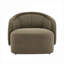 Fauteuil d'appoint courbé simple capitonné Boucle-732646919