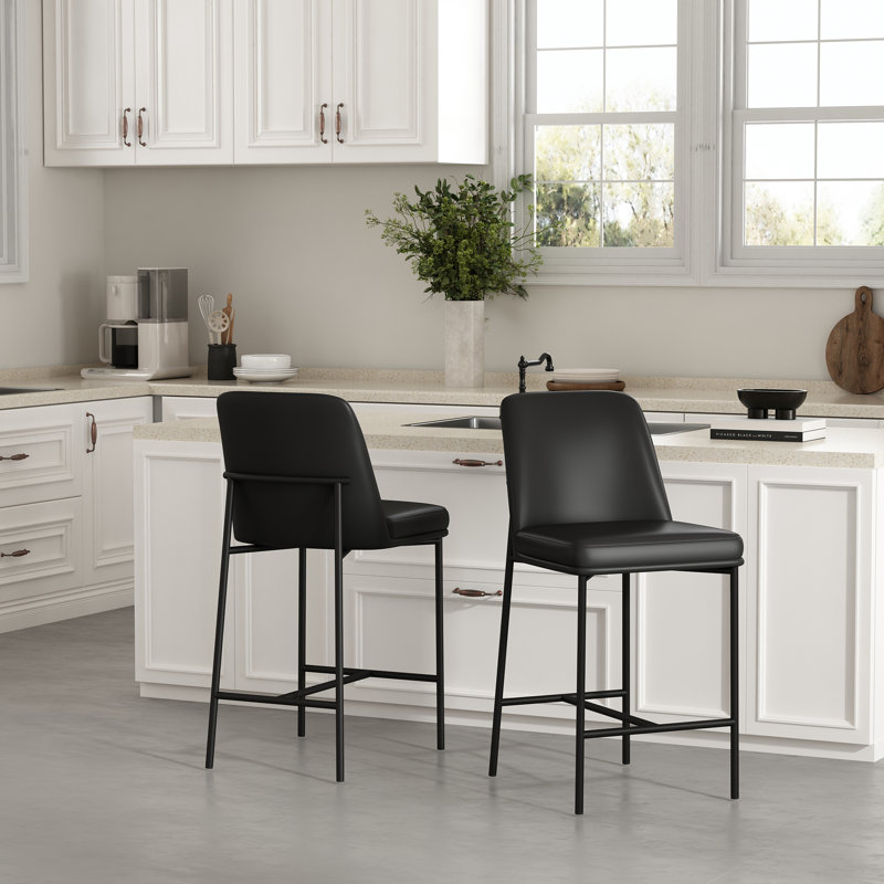 Tabouret de comptoir Loft, Noir