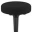 Chaise de bureau pivotante noire et grise à hauteur réglable