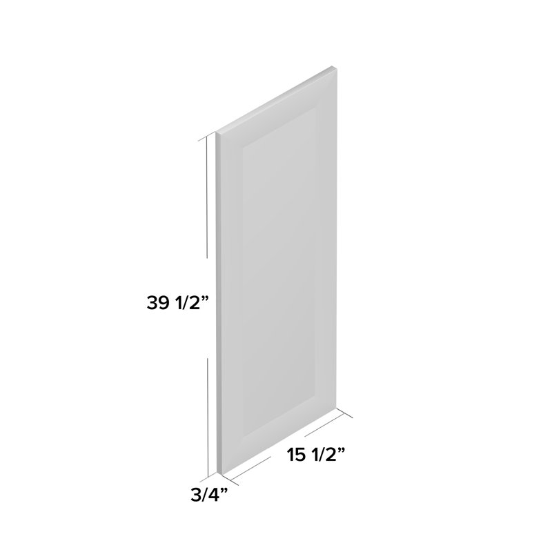Flat Wall Mirror, 39.5" H x 15.5" W