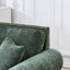 Canapé rembourré en chenille de 63 po avec accoudoirs roulés Modern 63 po pour le salon, structure et pieds en bois massif, rembourrage en mousse haute densité, tissu en velours doux, garniture cloutée incurvée, assise mi-moelleuse, s'adapte