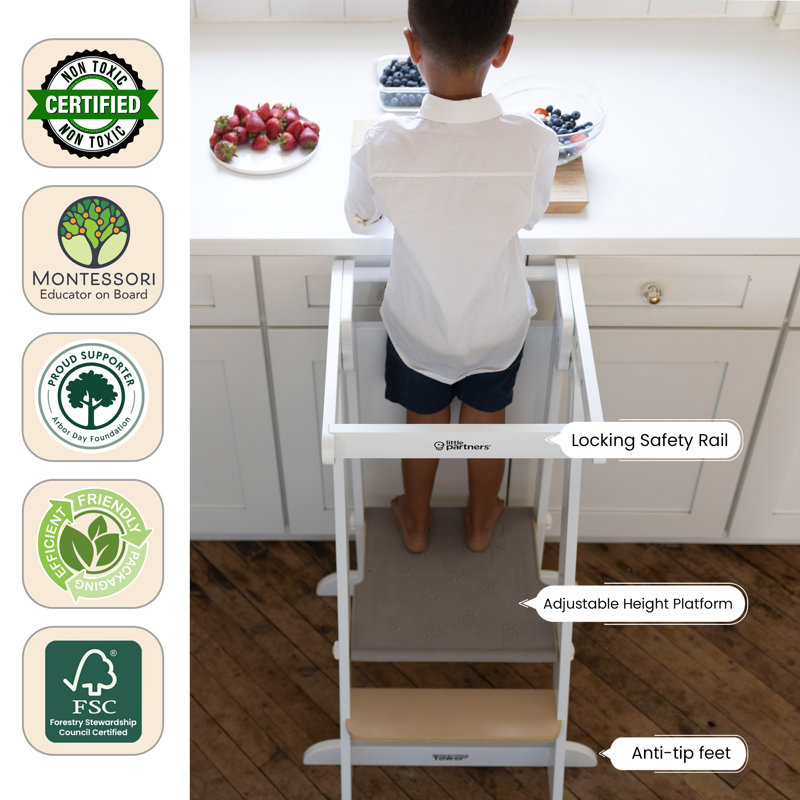 Learn 'N Fold Learning Tower, White